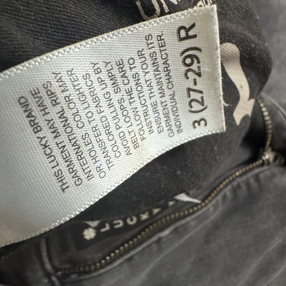 Lucky brand Women's Gray Skinny Jeans 27-29 size used - Picture 5 of 5